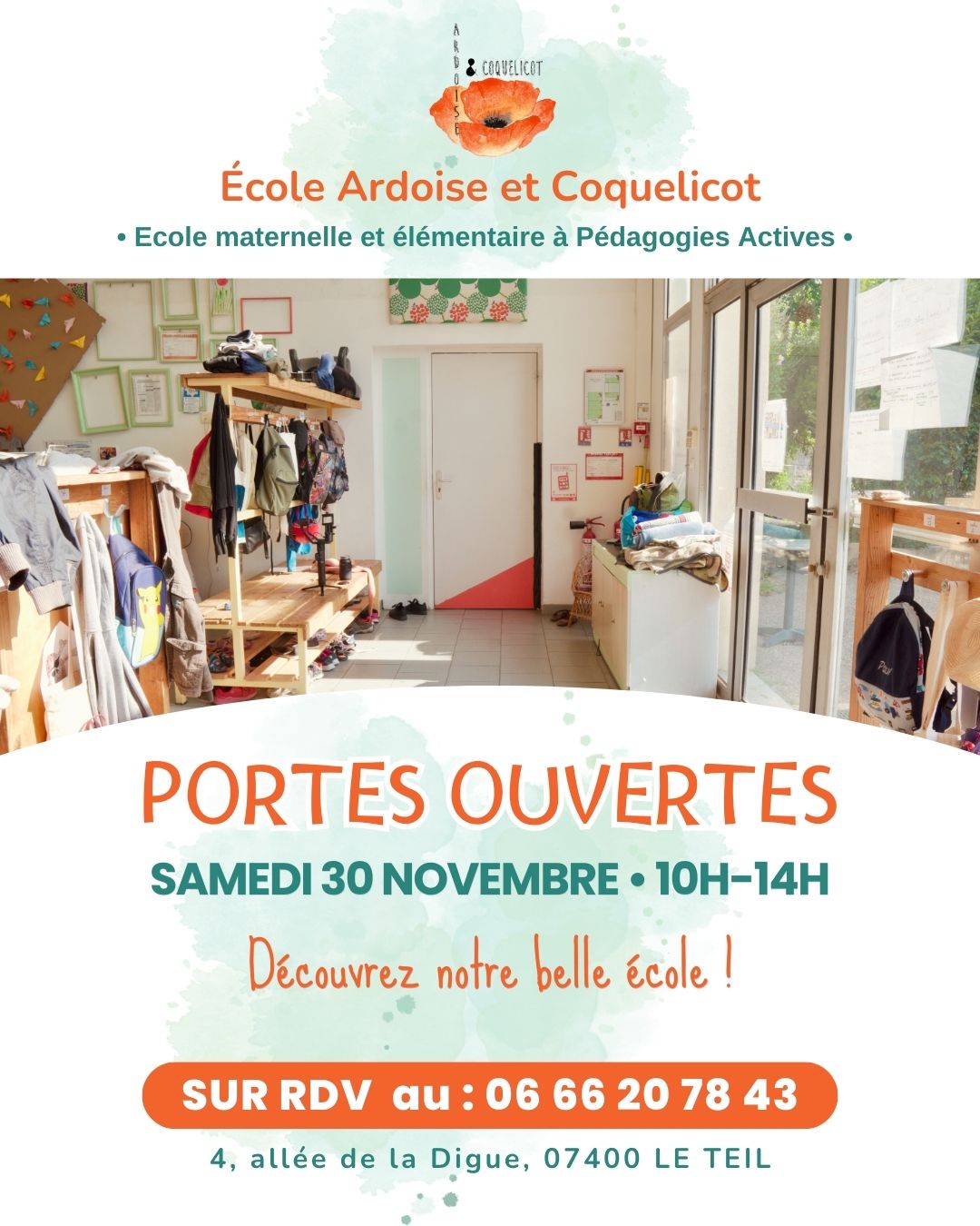 portes ouvertes école alternative ardeche drome